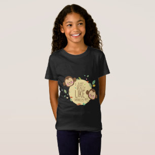 Camiseta ¿Camisa divertida I del mono apenas realmente com
