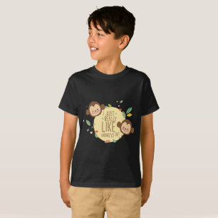 Camiseta ¿Camisa divertida I del mono apenas realmente como