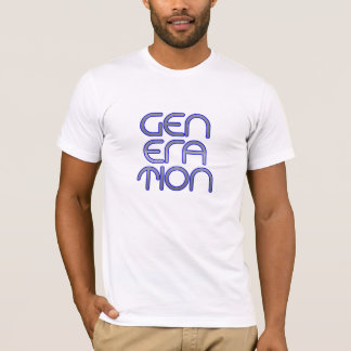 Camiseta Camisa-T con el logotipo de generación masculina