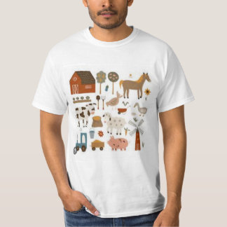 Camiseta Camisa-T del agricultor