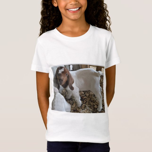 Camiseta Camisa-T del Chica - Sé bueno con tu tribu - Cabra (Anverso)