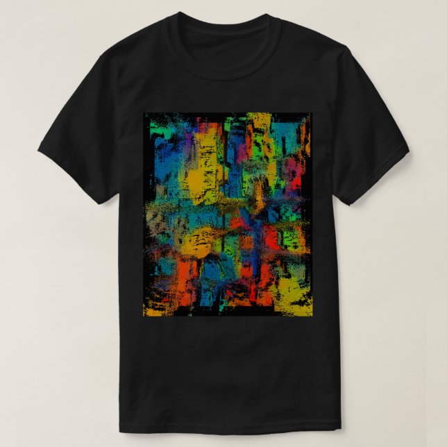 Camiseta Camisas 3D coloridas abstractas (Diseño del anverso)