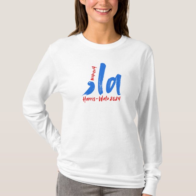 Camiseta Camisas 4 Kamala de manga larga (Anverso)