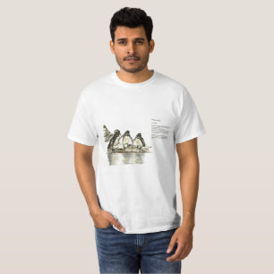 Camiseta Camisas a medida de los pingüinos de las Galápagos