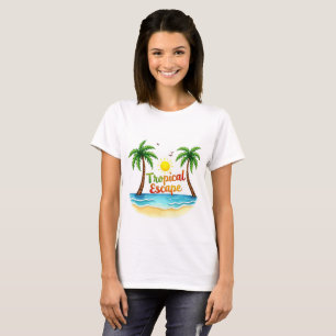 Camiseta Camisas acuáticas Palm Beach Tropical Escape