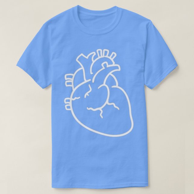 Camiseta Camisas anatómicas del corazón 1 (Diseño del anverso)