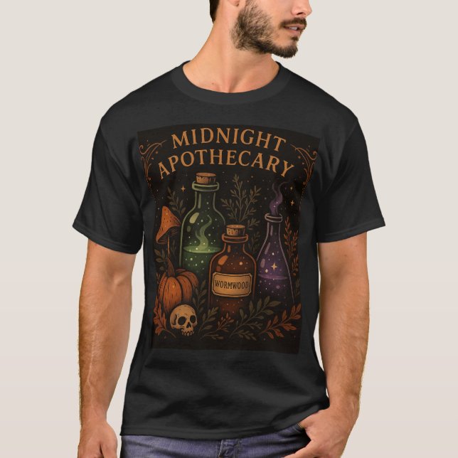 Camiseta Camisas apotecarias de la medianoche - Potion & He (Anverso)