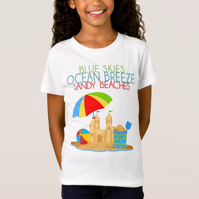 Camiseta Camisas Básicas de los chicas (Anverso)