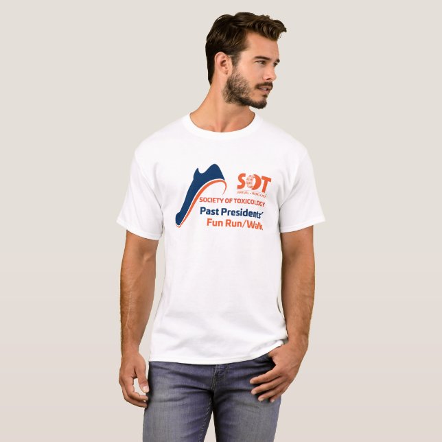 Camiseta Camisas básicas masculinas: carrera divertida de p (Anverso completo)