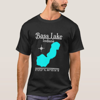 Camiseta Camisas Bass Lake Indiana Long Sleeve T