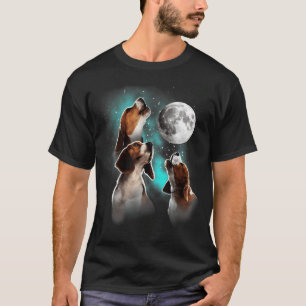Camiseta Camisas Beagle, Beagle Howling En La Luna, Beagle