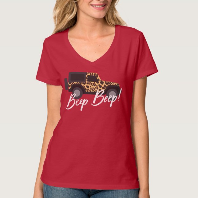 Camiseta Camisas beep beep Jeep (Anverso)
