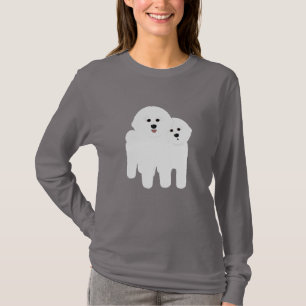Camiseta Camisas Bichon Frise Long Sleeve