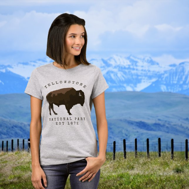 Camiseta Camisas Bison del Parque Nacional Yellowstone (Subido por el creador)