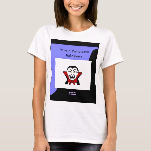 Camiseta Camisas blancas básicas de Halloween para mujeres (Anverso)