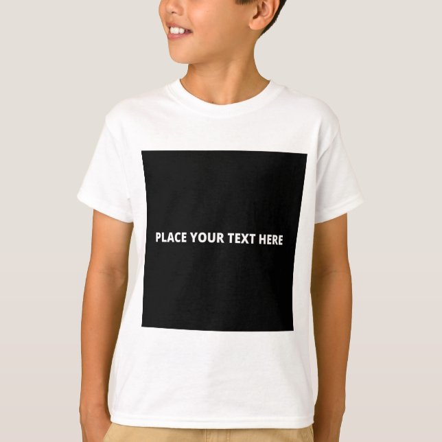 Camiseta Camisas blancas básicas para niños (Anverso)