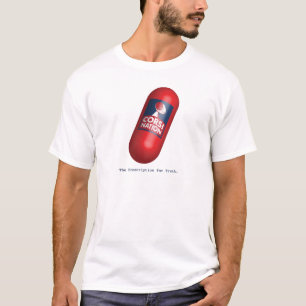 Camiseta Camisas blancas de la píldora roja de la nación Co