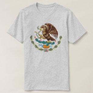 Camiseta Camisas blancas en el escudo de armas de México