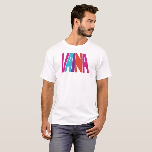 Camiseta Camisas blancas masculinas de Vaina (Anverso completo)