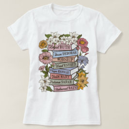 Camiseta Camisas Boho cristianas, Biblia florida contra cam