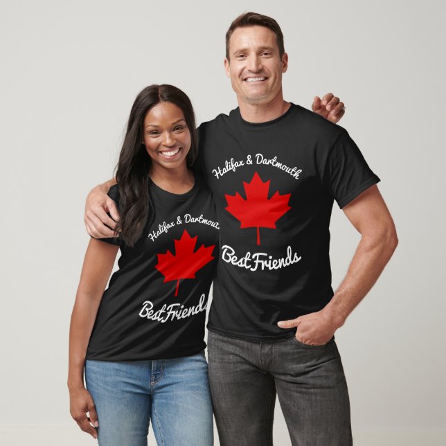 Camiseta Camisas canadá de Halifax and Dartmouth Bestfriend (Unisexo)