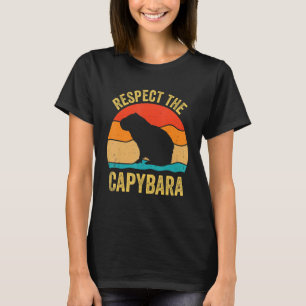 Camiseta Camisas Capybaras Respetan El Capibara Cavy Rodent