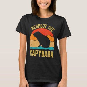 Camiseta Camisas Capybaras Respetan El Capibara Cavy Rodent