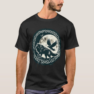 Camiseta Camisas Celtas Wolf Y Raven