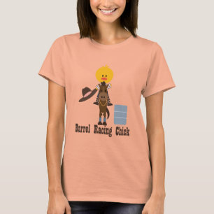 Camiseta Camisas Chick Ladies de Carreras de Barrel