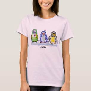 Camiseta Camisas Chillin Cute Personalizado Penguins