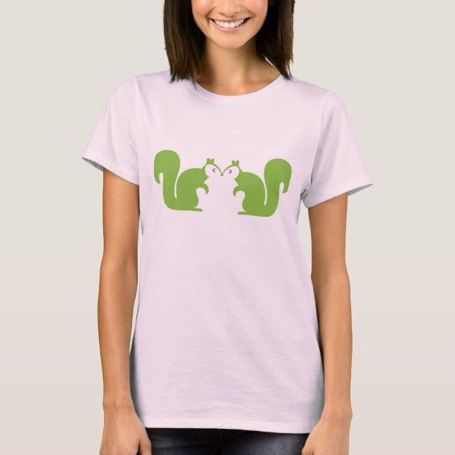 Camiseta Camisas Chipmunk de ardilla gastada retro (Anverso)