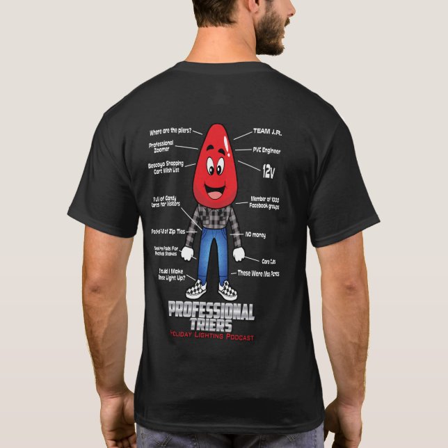 Camiseta Camisas ciegas para los viajes profesionales (Reverso)