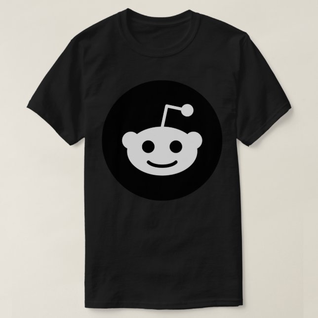 Camiseta Camisas clásicas con el logotipo Black Reddit (Diseño del anverso)