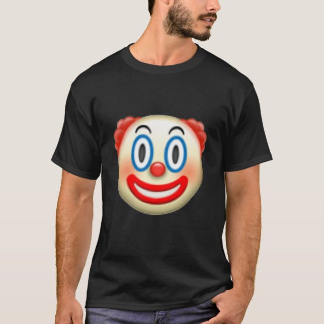 Camiseta Camisas clásicas de Emoji de payaso (Anverso)