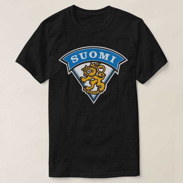 Camiseta Camisas clásicas de hockey sobre hielo de Finlandi (Diseño del anverso)