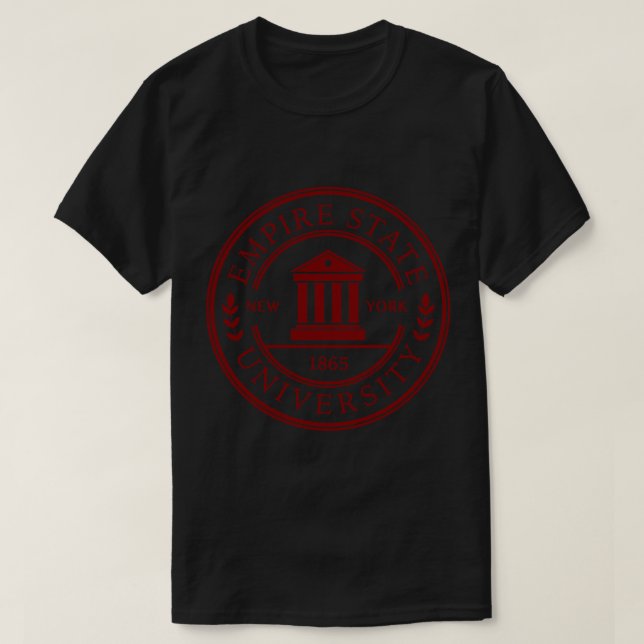 Camiseta Camisas clásicas de la Universidad Empire State (Diseño del anverso)