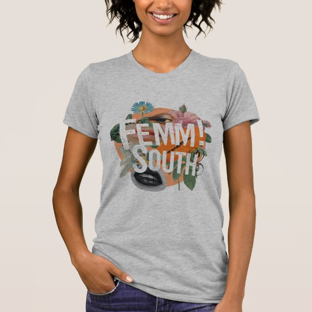 Camiseta Camisas Collage FemmSouth (Anverso)
