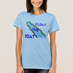 Camiseta Camisas Colorado de las aguas de vapor del río Yam