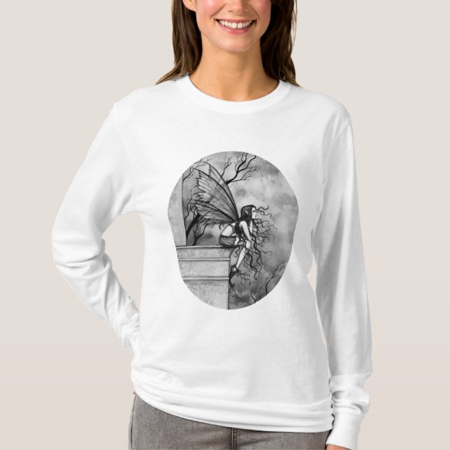 Camiseta Camisas comfy de manga larga de hadas (Anverso)