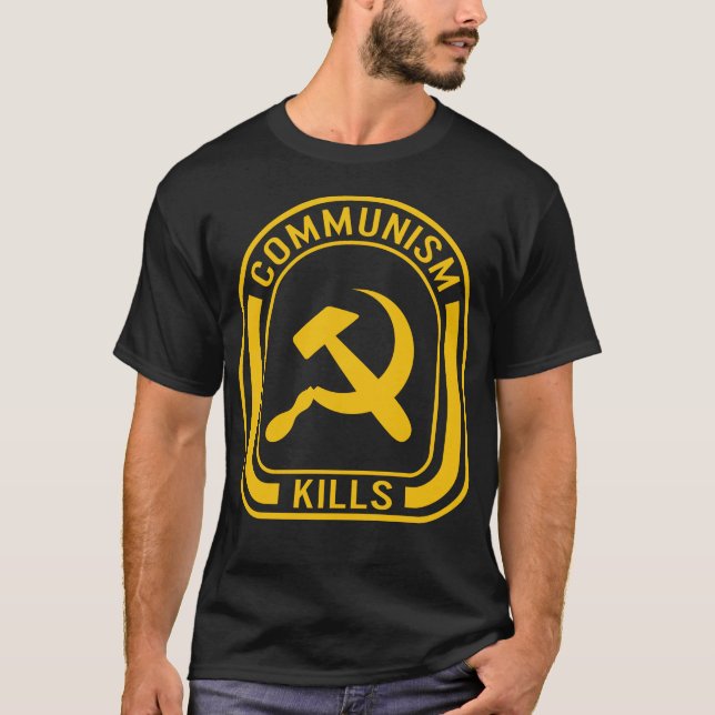 Camiseta Camisas comunistas, comunismo mata a Tee, partidar (Anverso)