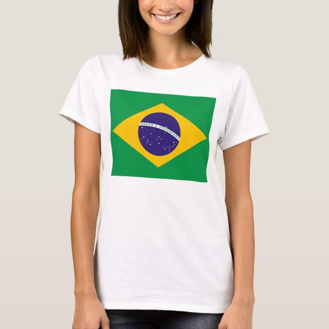 Camiseta Camisas con bandera de Brasil (Anverso)