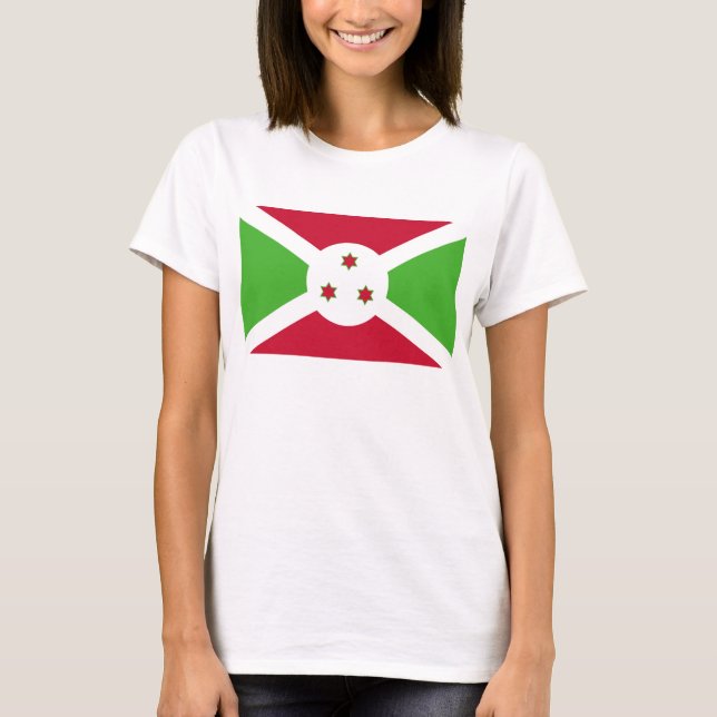 Camiseta Camisas con bandera de Burundi (Anverso)