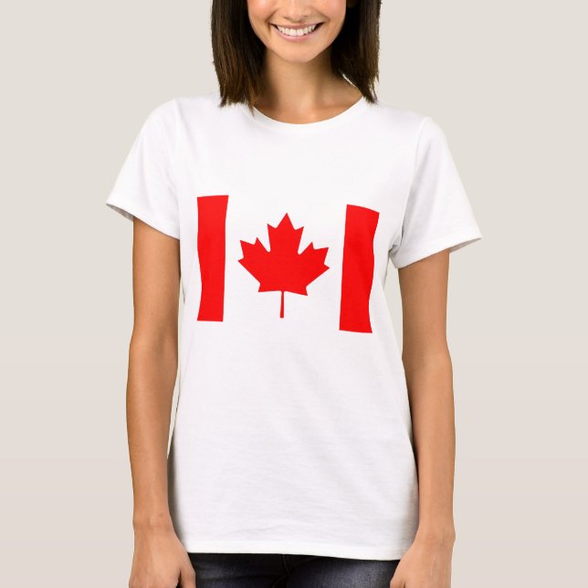 Camiseta Camisas con bandera de Canadá (Anverso)