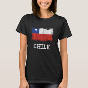 Camiseta Camisas con bandera de Chile retro vintage Grunge 