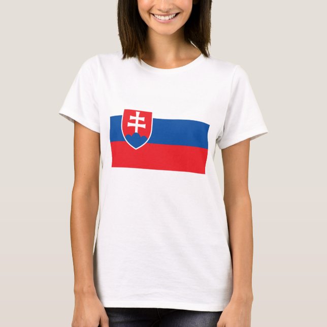 Camiseta Camisas con bandera de Eslovaquia (Anverso)