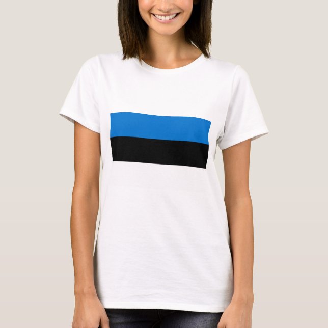 Camiseta Camisas con bandera de Estonia (Anverso)