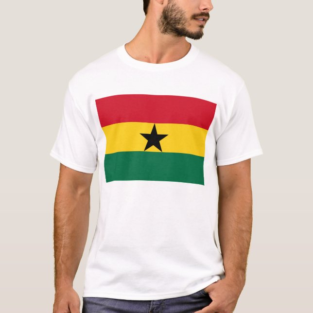 Camiseta Camisas con bandera de Ghana (Anverso)