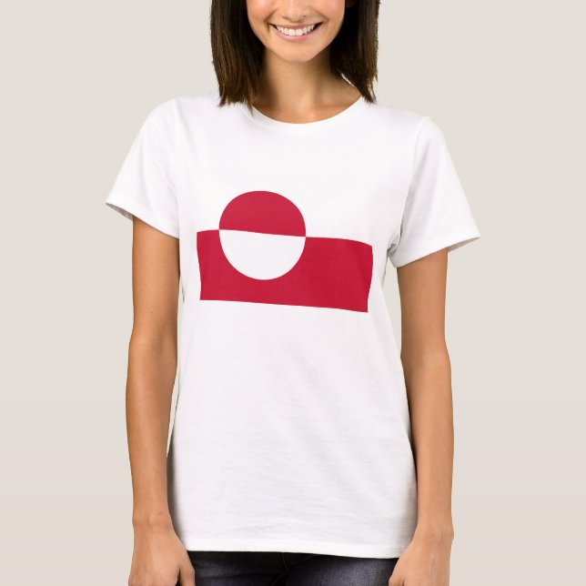 Camiseta Camisas con bandera de Groenlandia (Anverso)