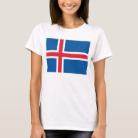 Camisas con bandera de Islandia