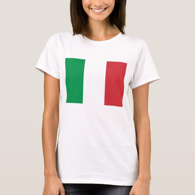 Camiseta Camisas con bandera de Italia (Anverso)